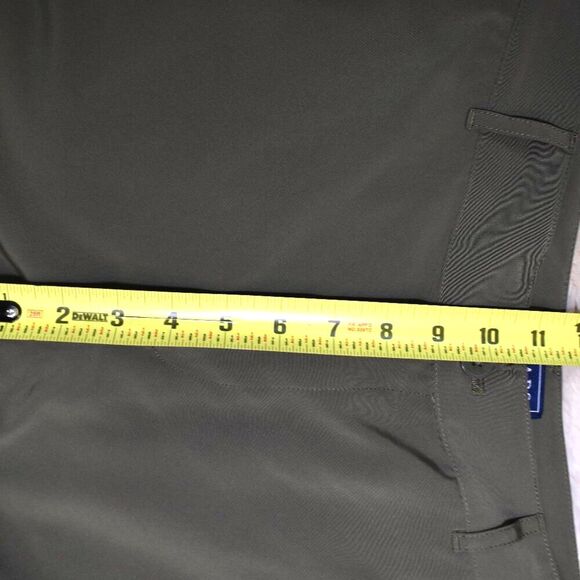 Chaps Cargo Pants Size 8 Green Cropped Silky High Waist Utility Style - Picture 7 of 10